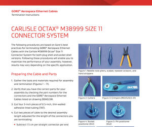 GORE® Aerospace Ethernet Cables - Termination Instructions - Octax Size 11 Document Thumbnail