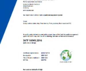 IATF 16949 Plant V, Putzbrunn, Germany