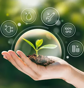 Saving power, water and maintenance costs