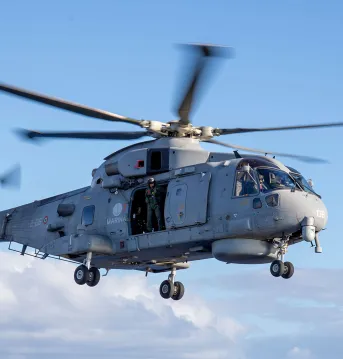 Leonardo Italian AW101 Helicopter