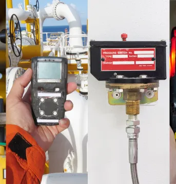 A four-column collage showing different applications for GORE® MEMS Membranes for Sensors