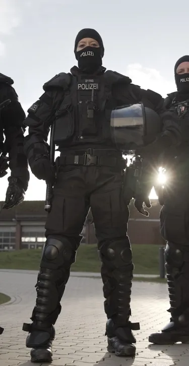 group of swat police officers standing in their gear