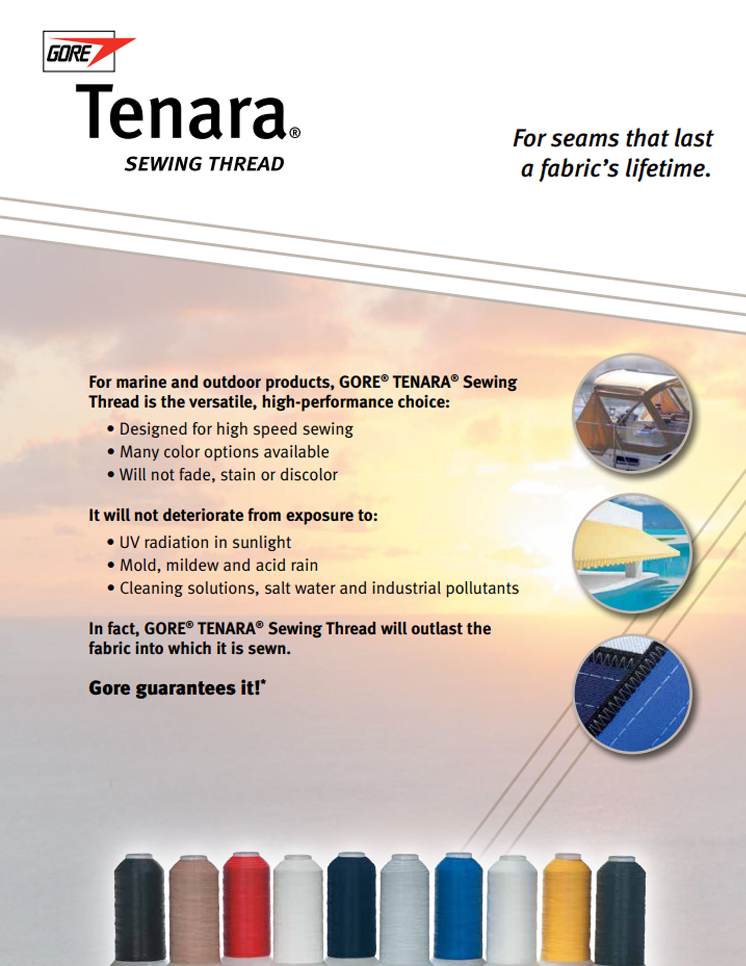 Tenara Sewing Thread brochure