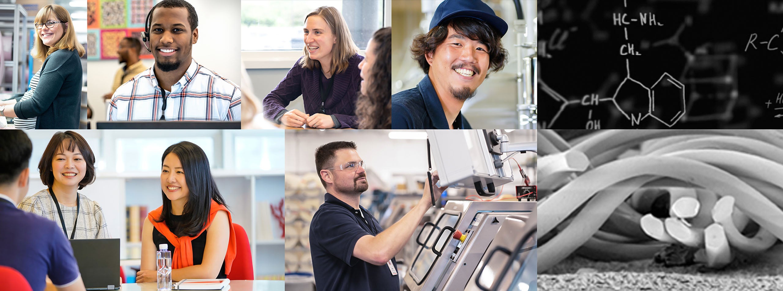 A collage of Associate pictures from around the world.