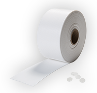 A roll of white GORE® Foam Liners Liners for containers up to 30 liters.
