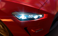 Image of red car headlamp