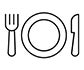 Cutlery indicates the general use case for GORE Direct Air Cooling around quick service restaurants.