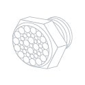 Graphic showing a sintered vent.